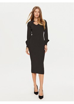 TWINSET Sukienka dzianinowa 241TP3361 Czarny Slim Fit ze sklepu MODIVO w kategorii Sukienki - zdjęcie 181094691