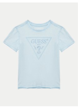 Guess T-Shirt L5GI02 K6XN4 Błękitny Regular Fit - id: 0000304850202 - marki Guess - 181094783 Guess T-Shirt L5GI02 K6XN4 Błękitny Regular Fit ze sklepu MODIVO w kategorii T-shirty chłopięce - zdjęcie 181094783