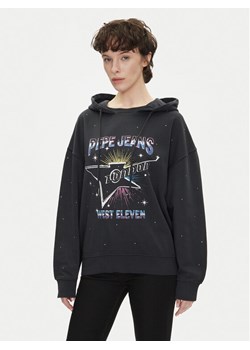 Pepe Jeans Bluza Lilian PL581469 Czarny Loose Fit ze sklepu MODIVO w kategorii Bluzy damskie - zdjęcie 181095111
