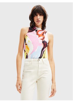 Desigual Body Landa 22WWQK23 Kolorowy Slim Fit ze sklepu MODIVO w kategorii Bluzki damskie - zdjęcie 181095200