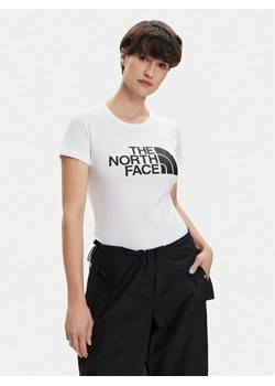 The North Face T-Shirt Easy NF0A87N6 Biały Regular Fit ze sklepu MODIVO w kategorii Bluzki damskie - zdjęcie 181095364