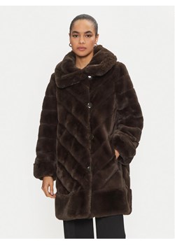 Joseph Ribkoff Futro 243904 Brązowy Loose Fit ze sklepu MODIVO w kategorii Futra damskie - zdjęcie 181095412