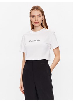 Calvin Klein T-Shirt Hero Logo K20K205448 Biały Regular Fit ze sklepu MODIVO w kategorii Bluzki damskie - zdjęcie 181095481