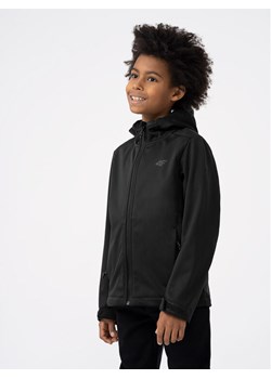 4F Kurtka softshell 4FJAW23TSOFM149 Czarny Regular Fit ze sklepu MODIVO w kategorii Kurtki chłopięce - zdjęcie 181095631