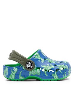 Crocs Klapki BAYA GRAPHIC CLOG T 206814-4LB Niebieski ze sklepu MODIVO w kategorii Klapki dziecięce - zdjęcie 181095674