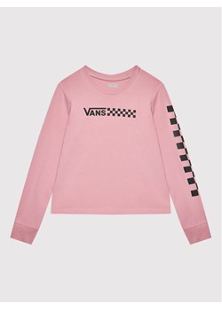 Vans Bluzka Chalkboard VN0A7YVO Różowy Regular Fit ze sklepu MODIVO w kategorii Bluzki dziewczęce - zdjęcie 181095954