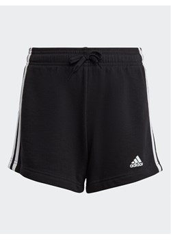 adidas Szorty sportowe Essentials 3-Stripes Shorts IC3631 Czarny Regular Fit ze sklepu MODIVO w kategorii Spodenki chłopięce - zdjęcie 181096000