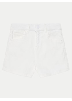 Guess Szorty jeansowe J4RD19 WE620 Biały Regular Fit ze sklepu MODIVO w kategorii Spodenki dziewczęce - zdjęcie 181096052