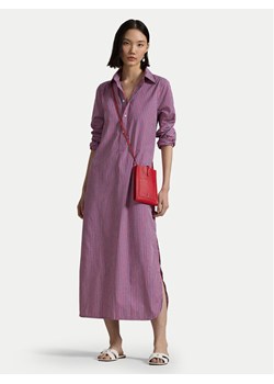 Polo Ralph Lauren Sukienka koszulowa 211959914002 Fioletowy Regular Fit ze sklepu MODIVO w kategorii Sukienki - zdjęcie 181096093