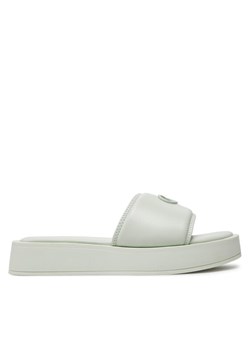 Calvin Klein Klapki Flatform Slide Relock Lth HW0HW02049 Zielony ze sklepu MODIVO w kategorii Klapki damskie - zdjęcie 181096500