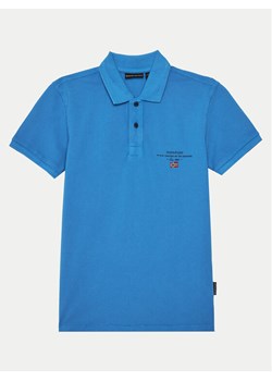 Napapijri Polo Elbas 5 NP0A4G4NB2W1 D Niebieski Regular Fit ze sklepu MODIVO w kategorii T-shirty chłopięce - zdjęcie 181096553