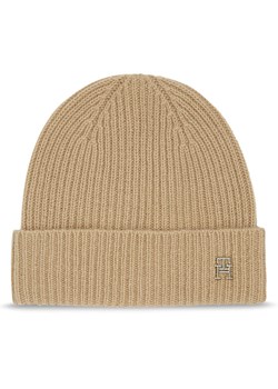 Tommy Hilfiger Czapka Cashmere Chic Beanie AW0AW15321 Beżowy ze sklepu MODIVO w kategorii Czapki zimowe damskie - zdjęcie 181096624