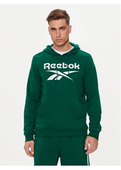 Reebok Bluza Identhlty Big Logo 100076427 Zielony Regular Fit ze sklepu MODIVO w kategorii Bluzy męskie - zdjęcie 181096794