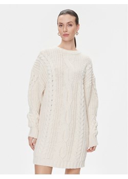 MVP Wardrobe Sukienka dzianinowa Visconti MVPI3AK055.0XXXXXX Écru Relaxed Fit ze sklepu MODIVO w kategorii Sukienki - zdjęcie 181096821