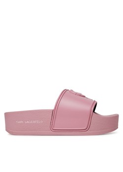 KARL LAGERFELD Klapki Kondo Maxi KL80819M Różowy ze sklepu MODIVO w kategorii Klapki damskie - zdjęcie 181096840