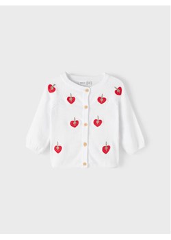 NAME IT Kardigan 13216306 Biały Regular Fit ze sklepu MODIVO w kategorii Bluzy i swetry - zdjęcie 181097264