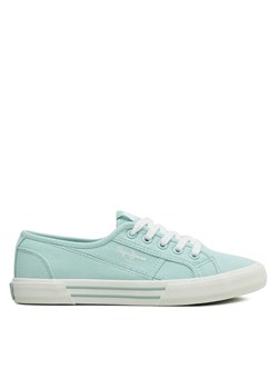 Pepe Jeans Tenisówki Brady Basic W PLS31287 Turkusowy ze sklepu MODIVO w kategorii Trampki damskie - zdjęcie 181097271