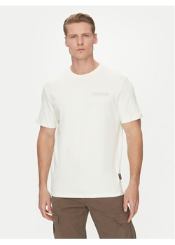Napapijri T-Shirt S-Vanni NP0A4IED Biały Regular Fit ze sklepu MODIVO w kategorii T-shirty męskie - zdjęcie 181097351