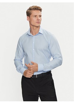 Calvin Klein Koszula Non Iron Tonal Strct Slim Shirt K10K113848 Niebieski Regular Fit ze sklepu MODIVO w kategorii Koszule męskie - zdjęcie 181097371
