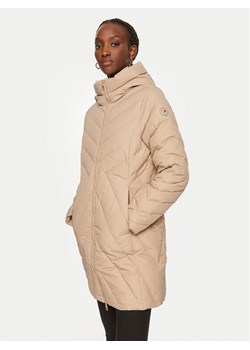 Tommy Hilfiger Kurtka puchowa Chevron WW0WW42622 Beżowy Regular Fit ze sklepu MODIVO w kategorii Kurtki damskie - zdjęcie 181097493