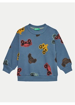United Colors Of Benetton Bluza 3J4EG10GK Niebieski Regular Fit ze sklepu MODIVO w kategorii Bluzy chłopięce - zdjęcie 181097523