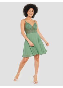 Swing Sukienka koktajlowa 5AE19300 Zielony Slim Fit ze sklepu MODIVO w kategorii Sukienki - zdjęcie 181097540