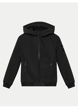Jack&Jones Junior Kurtka softshell 12236738 Czarny Regular Fit ze sklepu MODIVO w kategorii Kurtki chłopięce - zdjęcie 181097643