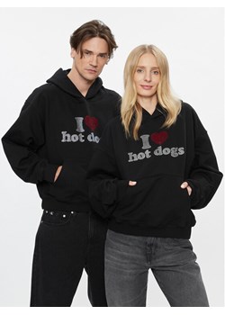 2005 Bluza Unisex Hot Dogs Czarny Oversize ze sklepu MODIVO w kategorii Bluzy męskie - zdjęcie 181097653