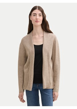 Tom Tailor Kardigan 1042994 Beżowy Regular Fit ze sklepu MODIVO w kategorii Swetry damskie - zdjęcie 181097693