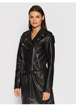 Noisy May Kurtka z imitacji skóry Rollo 27017175 Czarny Slim Fit ze sklepu MODIVO w kategorii Kurtki damskie - zdjęcie 181097751