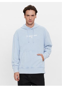 Tommy Jeans Bluza Washed Linear DM0DM17787 Błękitny Relaxed Fit ze sklepu MODIVO w kategorii Bluzy męskie - zdjęcie 181097761