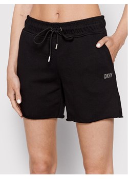 DKNY Sport Szorty sportowe DP2S5012 Czarny Regular Fit ze sklepu MODIVO w kategorii Szorty - zdjęcie 181097803