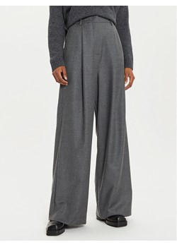 Weekend Max Mara Spodnie materiałowe Melodia 2425136142 Szary Wide Leg ze sklepu MODIVO w kategorii Spodnie damskie - zdjęcie 181097830