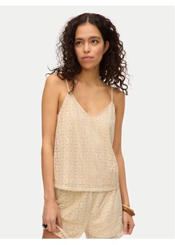 Vero Moda Top Maya 10325031 Beżowy Regular Fit ze sklepu MODIVO w kategorii Bluzki damskie - zdjęcie 181097911