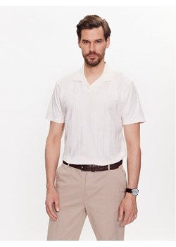 Pierre Cardin Polo 20774/000/2057 Écru Modern Fit ze sklepu MODIVO w kategorii T-shirty męskie - zdjęcie 181098430