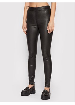 Notes Du Nord Spodnie skórzane Mio 11260 Czarny Slim Fit ze sklepu MODIVO w kategorii Spodnie damskie - zdjęcie 181098443