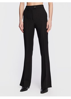 Tommy Hilfiger Spodnie materiałowe WW0WW37083 Czarny Flare Fit ze sklepu MODIVO w kategorii Spodnie damskie - zdjęcie 181098463
