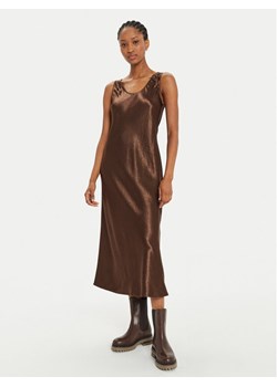 Max Mara Leisure Sukienka koktajlowa Talete 2426226028 Brązowy Regular Fit ze sklepu MODIVO w kategorii Sukienki - zdjęcie 181098671