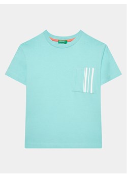 United Colors Of Benetton T-Shirt 3096C10BK Niebieski Regular Fit ze sklepu MODIVO w kategorii T-shirty chłopięce - zdjęcie 181098720