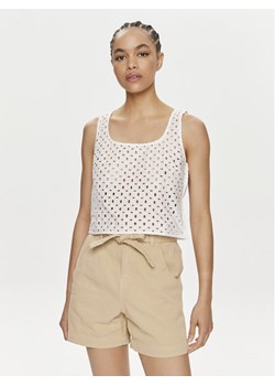 United Colors Of Benetton Top 58BHDH00L Biały Slim Fit ze sklepu MODIVO w kategorii Bluzki damskie - zdjęcie 181098780