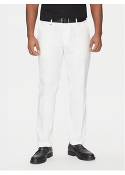 BOSS Spodnie materiałowe C-Genius 50534612 Biały Slim Fit ze sklepu MODIVO w kategorii Spodnie męskie - zdjęcie 181099003