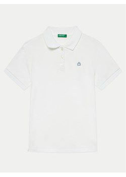 United Colors Of Benetton Polo 3WG9C300O Biały Regular Fit - id: 0000304279867 - marki United Colors Of Benetton - 181099042 United Colors Of Benetton Polo 3WG9C300O Biały Regular Fit ze sklepu MODIVO w kategorii T-shirty chłopięce - zdjęcie 181099042