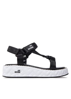 LOVE MOSCHINO Sandały JA16365I0IIX5000 Czarny ze sklepu MODIVO w kategorii Sandały damskie - zdjęcie 181099062
