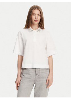 Marella Polo Gonzaga 2513951014 Biały Relaxed Fit ze sklepu MODIVO w kategorii Bluzki damskie - zdjęcie 181099112