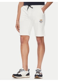 Aeronautica Militare Szorty sportowe 251BF017F459 Biały Regular Fit ze sklepu MODIVO w kategorii Spodenki męskie - zdjęcie 181099251