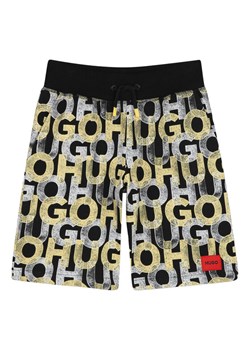 HUGO Szorty sportowe G00368 D Czarny Regular Fit ze sklepu MODIVO w kategorii Spodenki chłopięce - zdjęcie 181099321