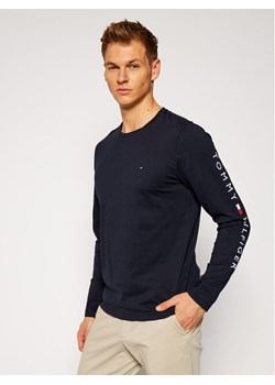 Tommy Hilfiger Longsleeve Logo MW0MW09096 Granatowy Regular Fit ze sklepu MODIVO w kategorii T-shirty męskie - zdjęcie 181099341