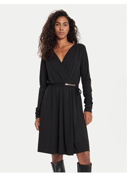 TWINSET Sukienka koktajlowa 241TE2054 Czarny Regular Fit ze sklepu MODIVO w kategorii Sukienki - zdjęcie 181099442
