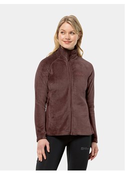 Jack Wolfskin Polar Rotwand Fz 1711421 Bordowy Regular Fit ze sklepu MODIVO w kategorii Bluzy damskie - zdjęcie 181099511