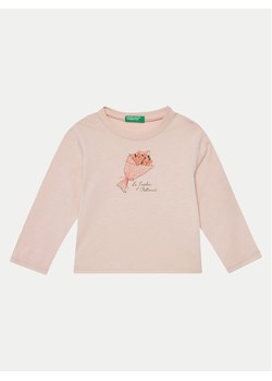 United Colors Of Benetton Bluzka 3ATNG10GL Różowy Regular Fit ze sklepu MODIVO w kategorii Bluzki dziewczęce - zdjęcie 181099601